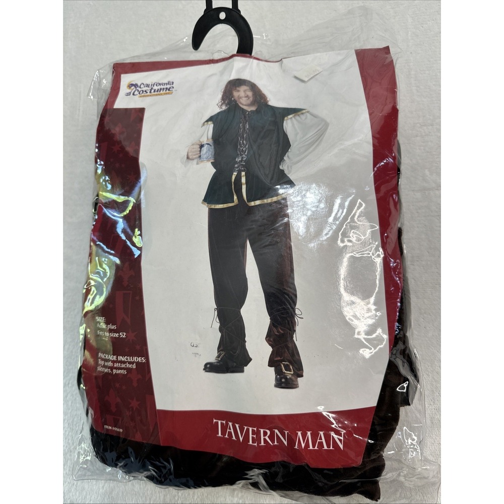 California Costumes‎ Mens Tavern Man Costume Green/Brown Fits Up To 52